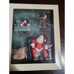 Hallmark Keepsake Santas Big Night Ornament Membership Set Collectors Club~T6584